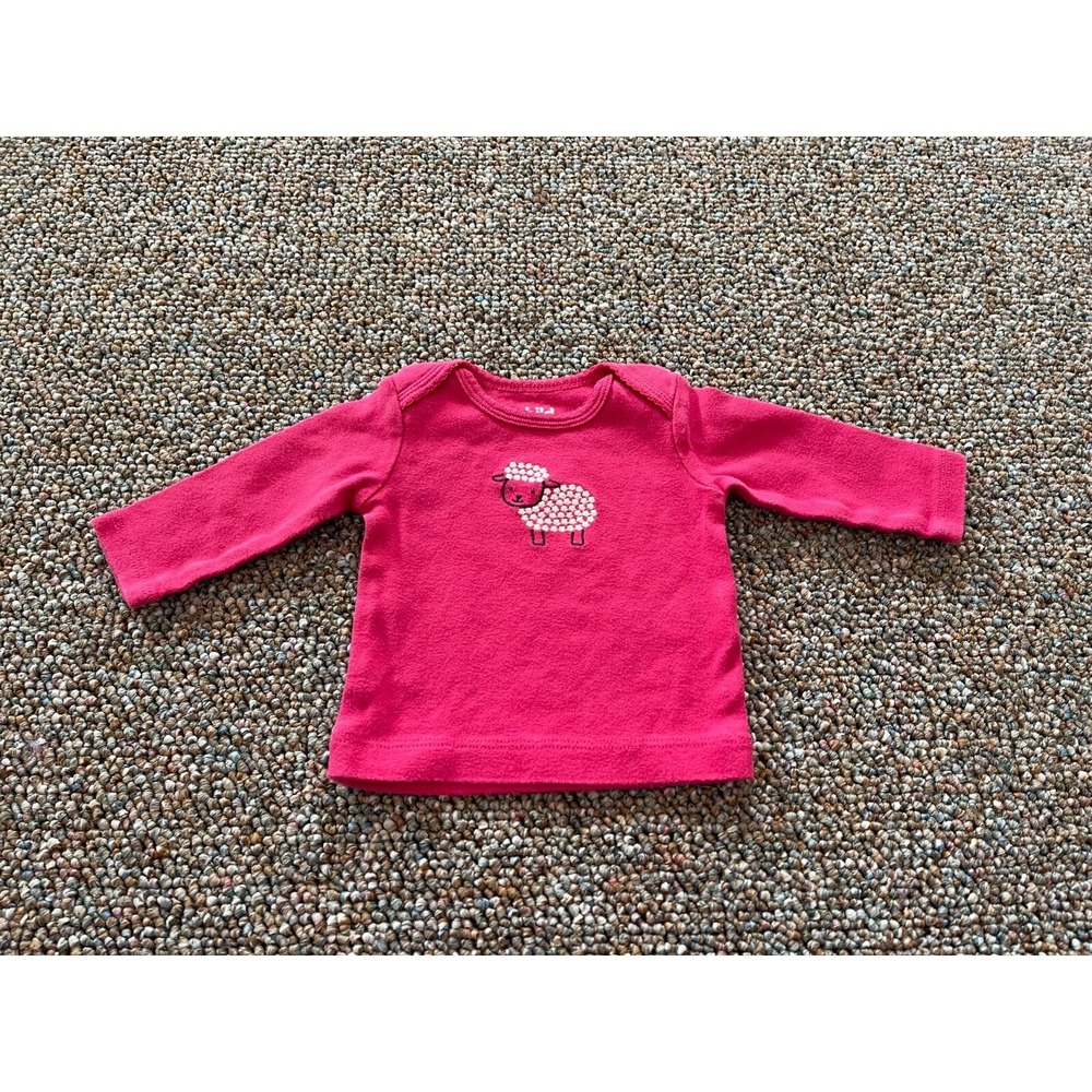 Carter's Child of‎ Mine Pink Sheep Top Newborn